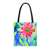 Tote Bag in Floral Watercolor Pattern