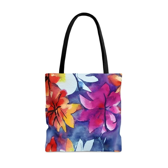 Tote Bag in Watercolor Floral  Pattern