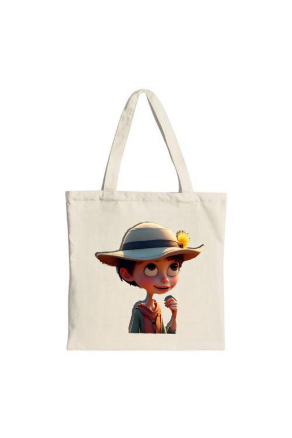 Tote Bag with Vibrant Sunset Over Ocean Design Silhouetted Palm Trees - Perfect for Travel Shopping and Parties