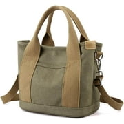 Tote Bag with Zipper Tote Bag for Women Canvas Crossbody Bag Shoulder Bag Satchel Hobo Bag Messenger Bag 2024