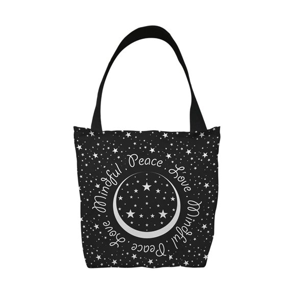 Tote Bags Peace.Love.Mindful Colored