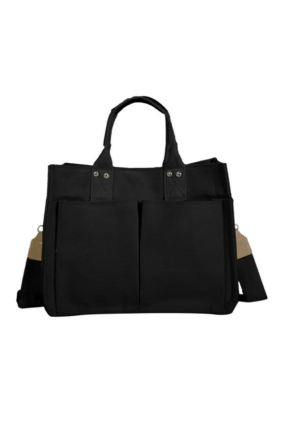 Tote Bags for Women Canvas Crossbody Purse with Pockets Top Handle Shoulder Handbags Shopping Satchel Bags