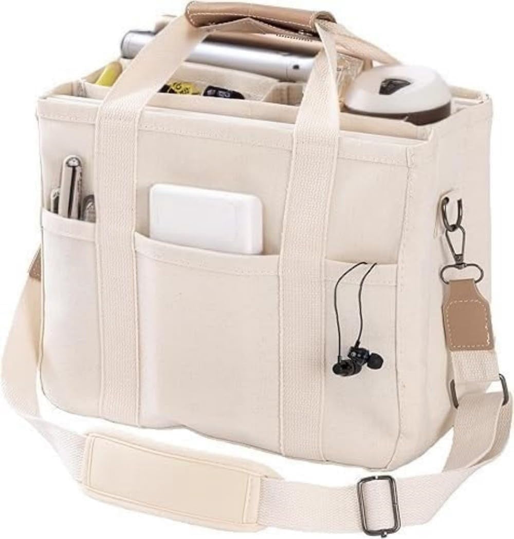 Tote Bags for Women Canvas Purse Crossbody Bags with Pockets Shoulder Handbags Large Bible Messenger Bag With Pockets