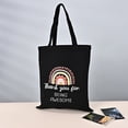 thumbnail image 1 of Tote Canvas Bag Large Capacity Grocery Shopping Bag Senior Sense Color Printing Cloth Bag Student Canvas Bag, 1 of 7