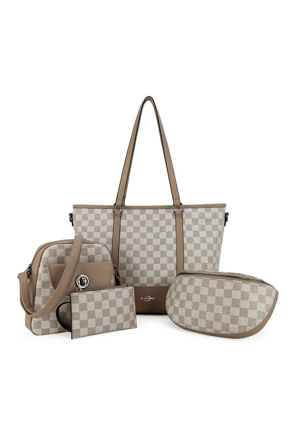 Tote Handbags for Women Wallet Tote Bag Shoulder Bag Top Handle Satchel Purses Set 4pcs
