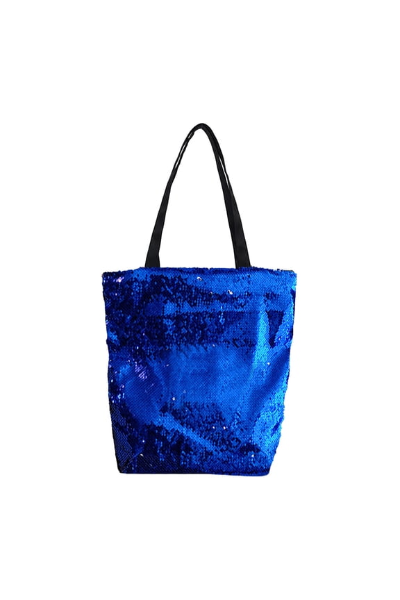 Tote Sequins Shoulder Bag Glitter Handbag Large Tote Bag for Ladies Girls Women,blue，G104813