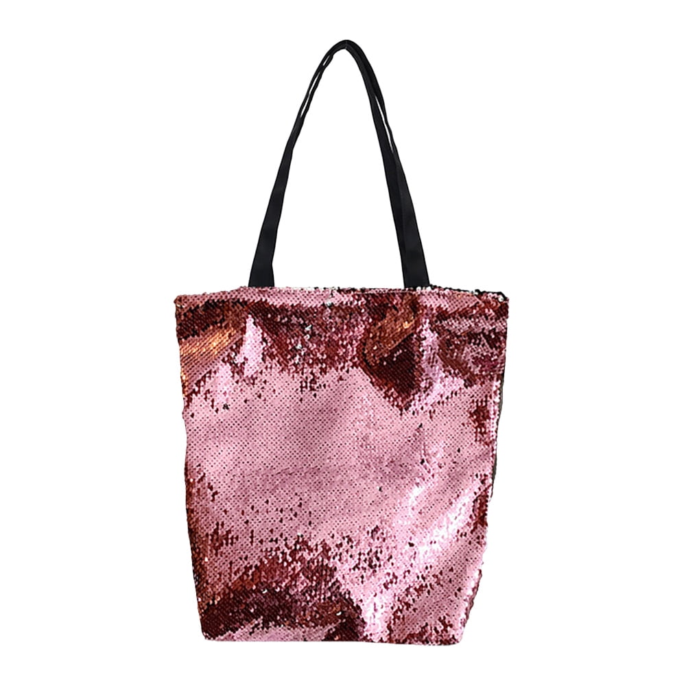 Tote Sequins Shoulder Bag Glitter Handbag Large Tote Bag for Ladies