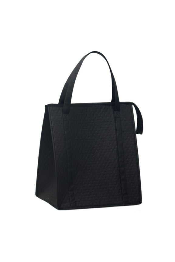 Tote Shopping Bag Insulated Nonwoven with Thickened Aluminum Film Large Capacity Reusable Storage Pouch Cold Heat Preservation Food Delivery Bag