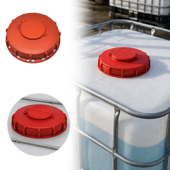Tote Tank Cover Replacement Heavy Duty High Density Polyethylene Threaded Bung Drum Cap For Water Storage Container Plumbing Fittings With Secure Seal Right Angle Clamp Rubber Clamp Forceps Rubber