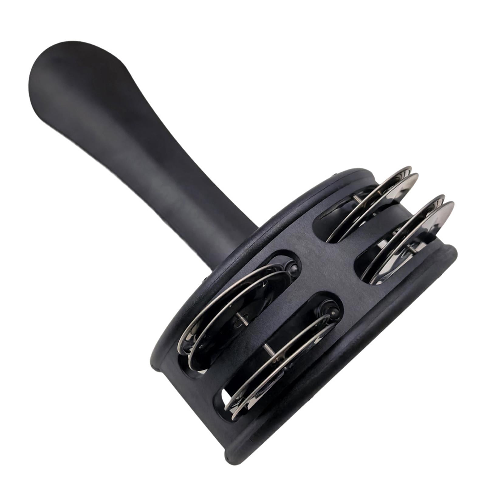 Handheld Tambourine Handbell Rhythm Shaker Compact Drum Accessory with Bright Crisp Sound for Music Lovers Performers