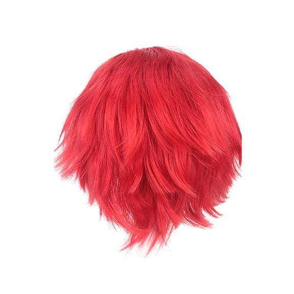 Toteaglile Multi Color Short Straight Hair Wig Anime Party Cosplay Full Sell Wigs