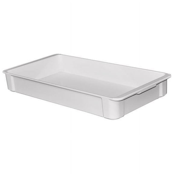 Toteline 8082085136 22.37 x 12 x 3.12 in. Heavy Duty Storage Container, Gray - Stackable