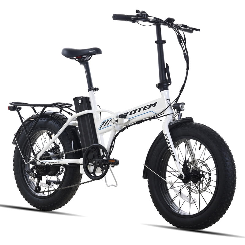 Totem Hammer Electric Bike for Adults, 20” x 4” Fat Tire Folding Ebike