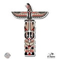 thumbnail image 1 of Totem Pole - 5" Vinyl Sticker - For Car Laptop I-Pad - Waterproof Decal, 1 of 1