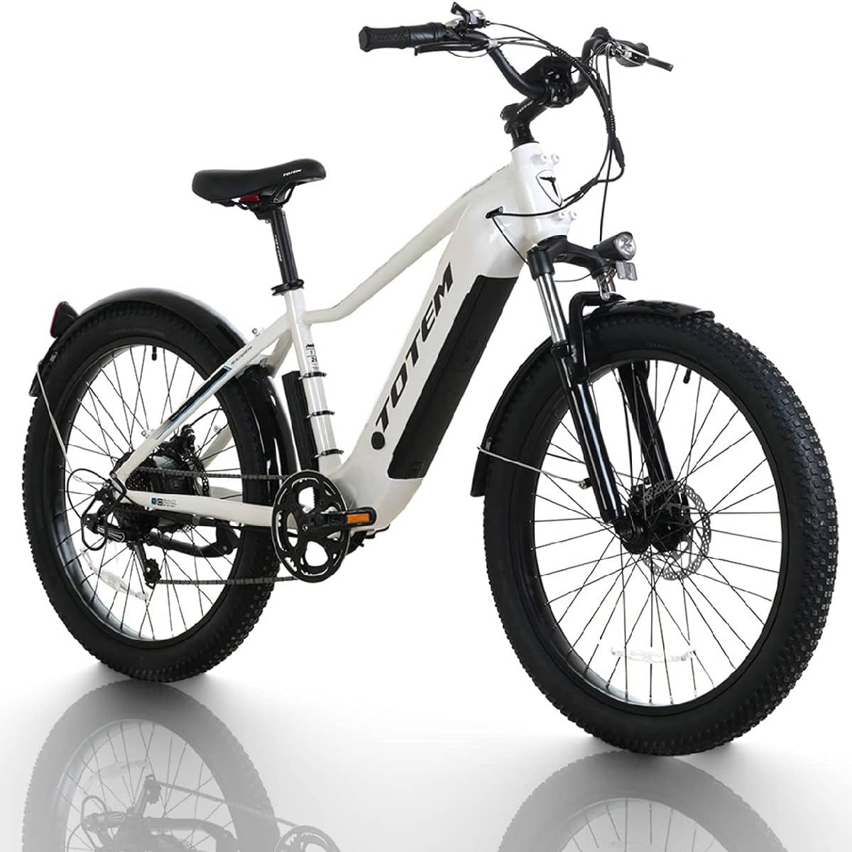 Totem Ranger eBike for Adults, 26" E-bike, 750W Motor, 48V Battery, 15Ah, 7-Speed Gears, Suspension Fork