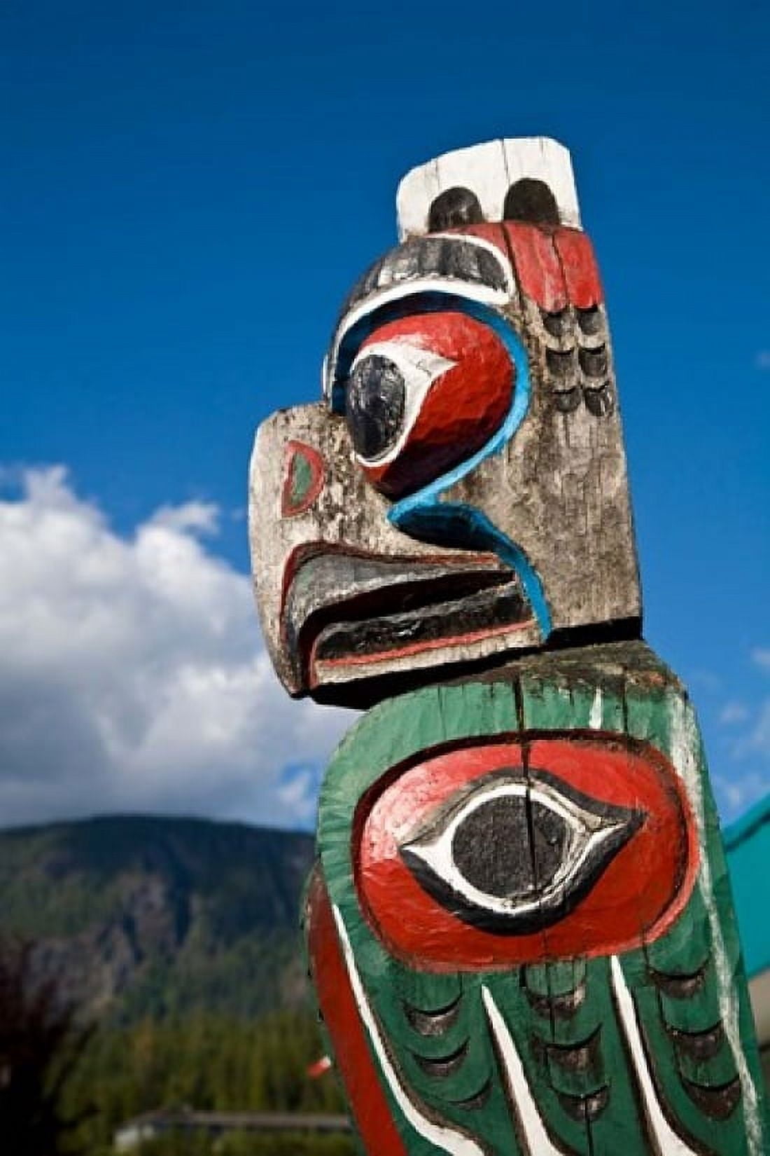 Totem poles Gold River Vancouver British Columbia Canvas Art - Douglas Peebles DanitaDelimont (17 x 26)