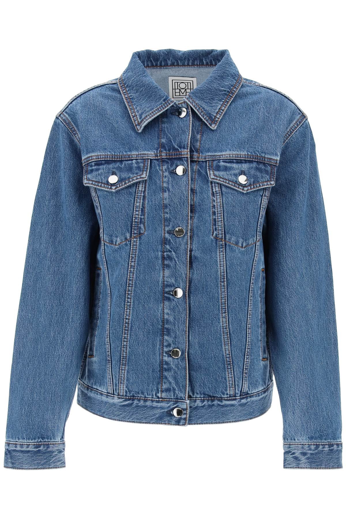 Toteme Classic Line Denim Jacket For Men Or Women Women - Walmart.com