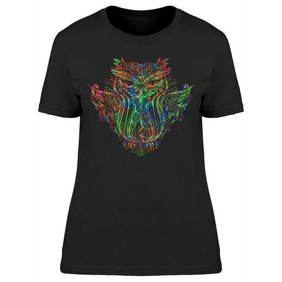 Totemic Mascot Owl T-Shirt Women -Image by Shutterstock, Female Medium