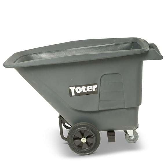 Toter 1/2 Cubic Yard 825 lbs. Capacity Standard Duty Material Handling Tilt Truck - Gray