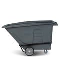 thumbnail image 1 of Toter 1 Cubic Yard 2,000 lbs. Capacity Heavy Duty Material Handling Tilt Truck - Gray, 1 of 11