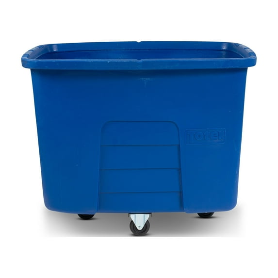 Toter 16 Cubic Feet 500 lbs. Capacity Heavy Duty Manual Cube Truck - Blue