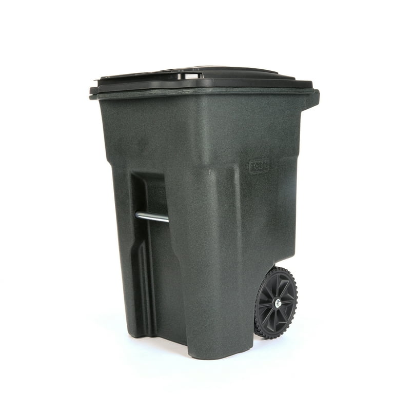 Toter Outdoor Large 48 Gallon Trash Can with Attached Lid