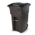 thumbnail image 1 of Toter 64 Gal. Trash Can Brownstone with Quiet Wheels and Lid, 1 of 9