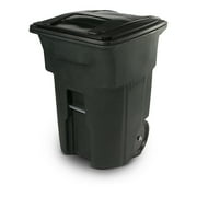 Toter 96 Gal. Trash Can Greenstone with Quiet Wheels and Lid
