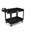 thumbnail image 1 of Toter Material Handling Utility Cart with Lipped Top and Ergonomic Handle (L) 43.7" x (W) 25.6" x (H) 33.5" - Black, 1 of 12