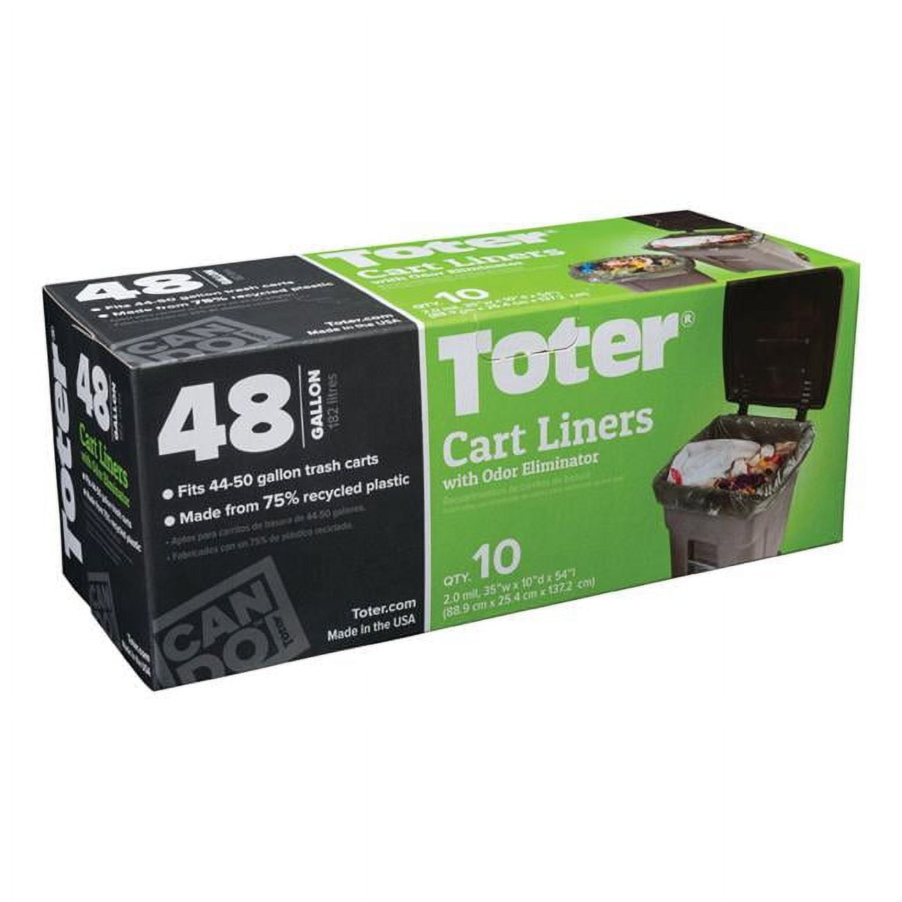 Toter Outdoor Trash Can Liner, 48 Gallon