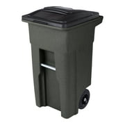 Toter Trash Can Greenstone with Wheels and Lid, 32 Gallon