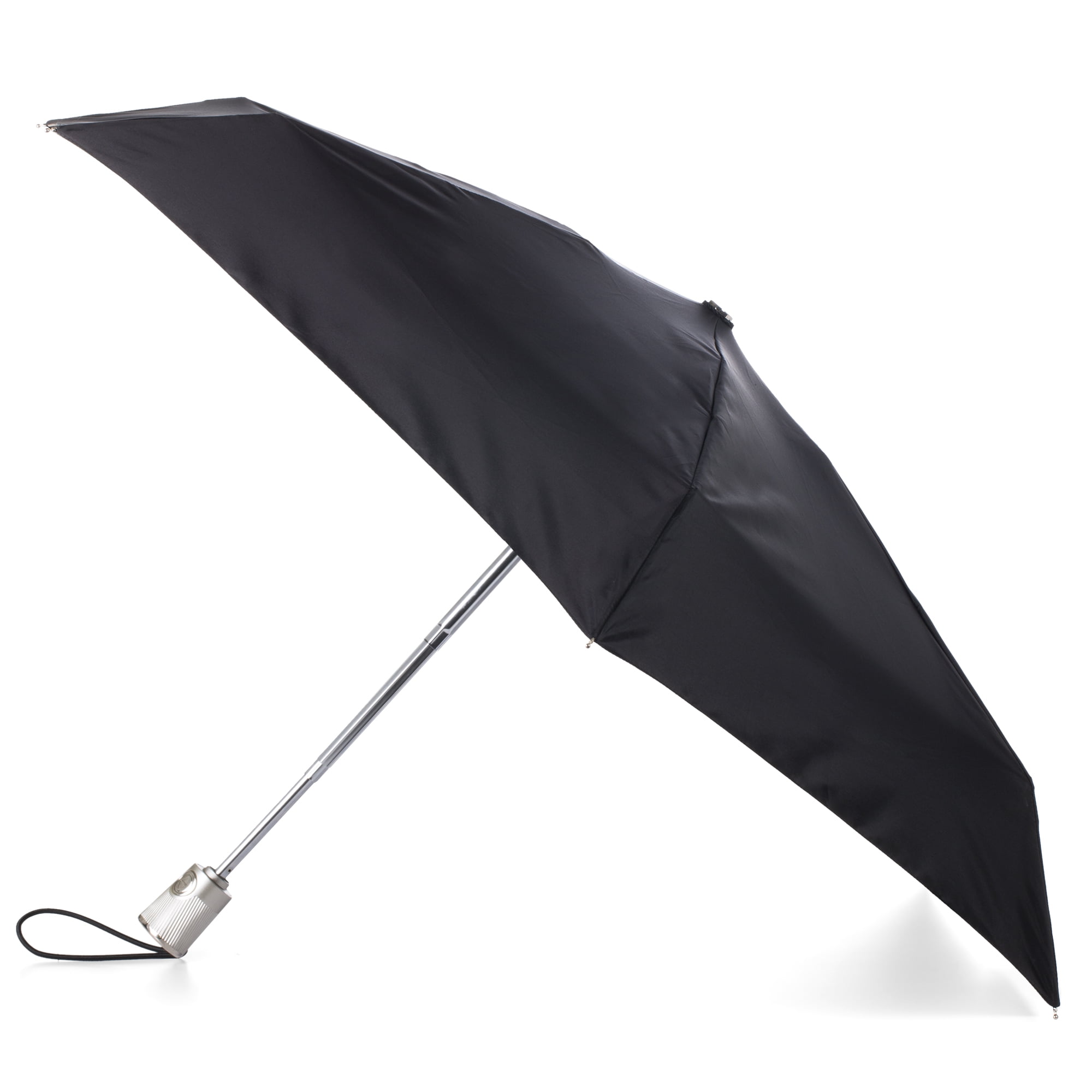 Totes Auto Open Close Umbrella with NeverWet, (Black) 8408