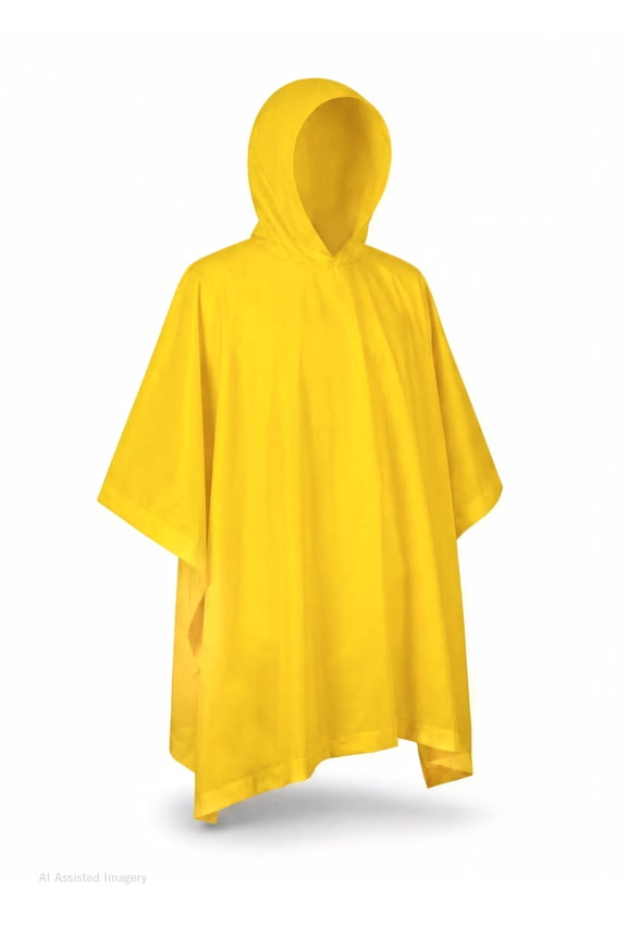 Children's Rain Poncho, Lightweight, Reusable, and Packable