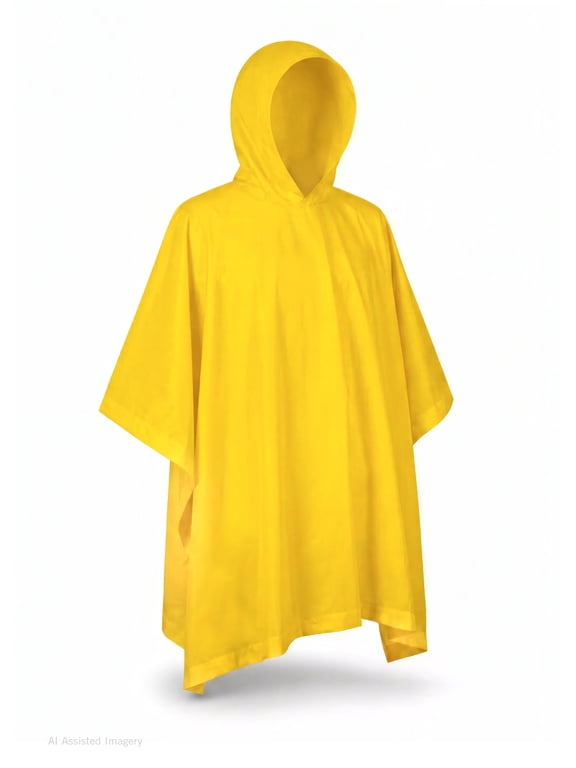 Children's Rain Poncho, Lightweight, Reusable, and Packable