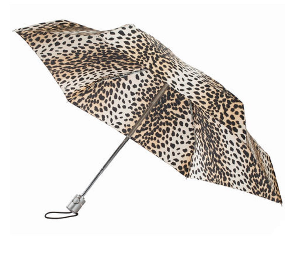 Totes Classics 4 Section Auto Open Close Compact Umbrella