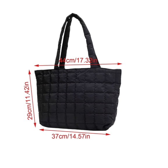 Totes Cocopeaunt Quilted Tote Bags for Women Lightweight Puffer Padding Shoulder Bag Large Nylon Tote Handbag Zipper Closure