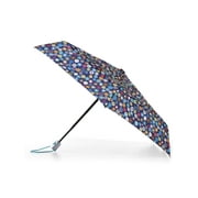 Totes Recycled Canopy One-Touch Auto Open Ultra Compact Mini Travel Umbrella with Carrying Case