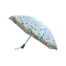 Totes  Flower Garden Print Auto Open and Close Inbrella Umbrella (Women)