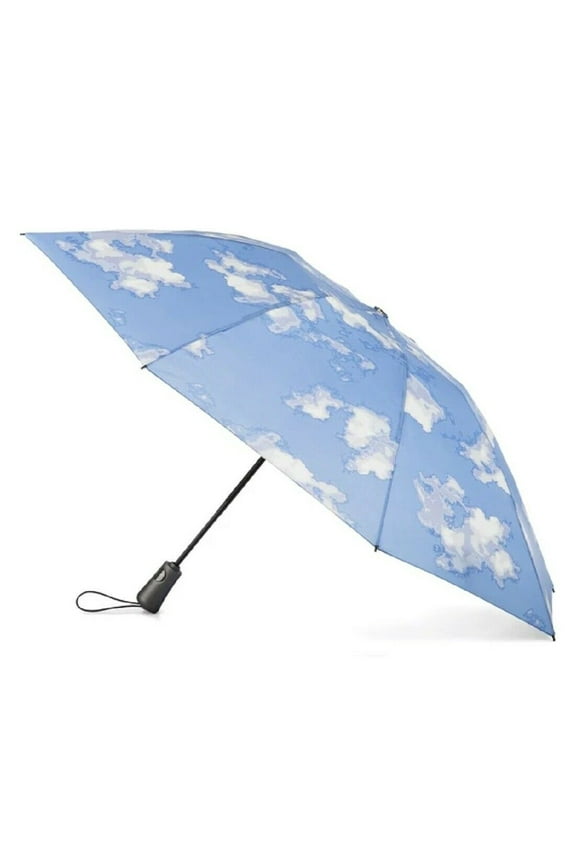 Reverse Close Folding Inbrella with Auto Open Close and Compact, Windproof Design, Clouds, 46"