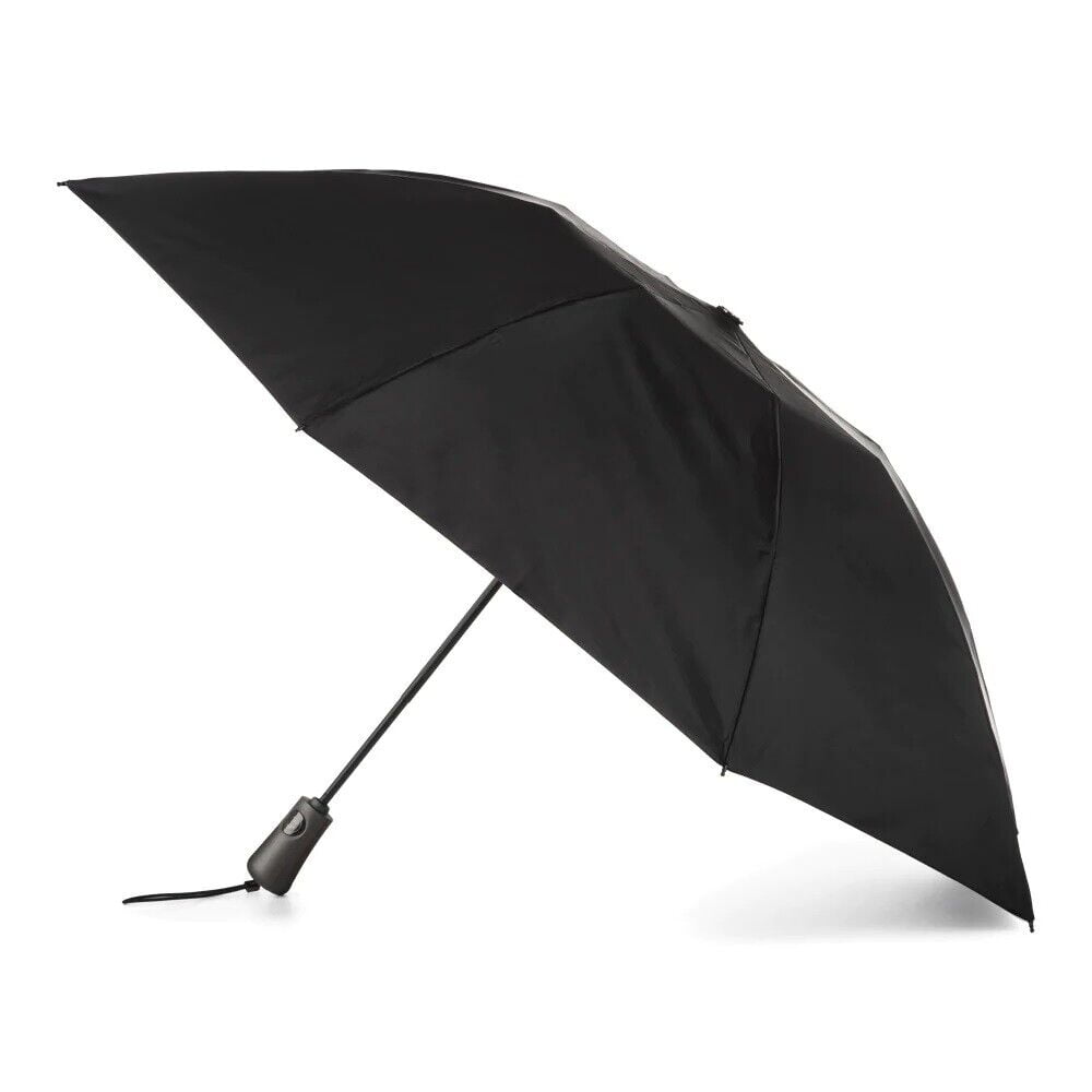Compact Black Automatic Windproof Folding Umbrella