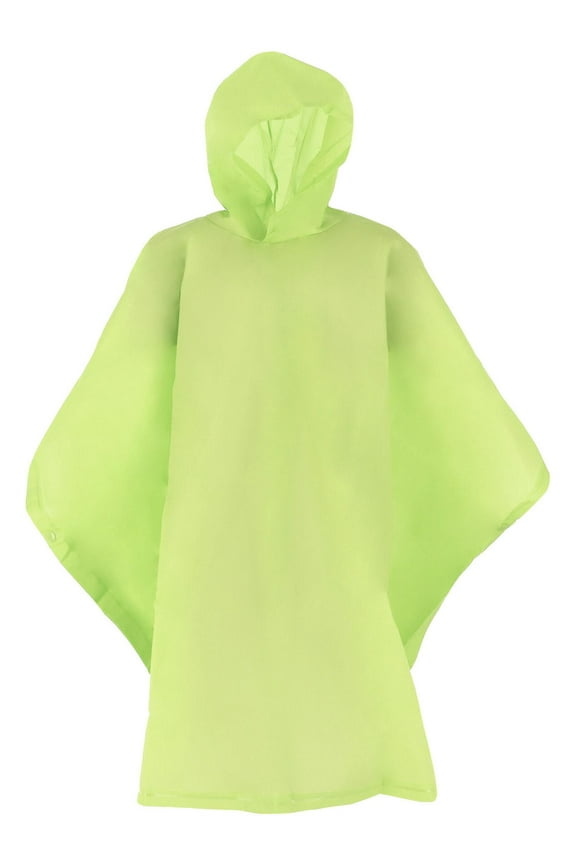 Kids' Hooded Pullover Rain Poncho with Snaps