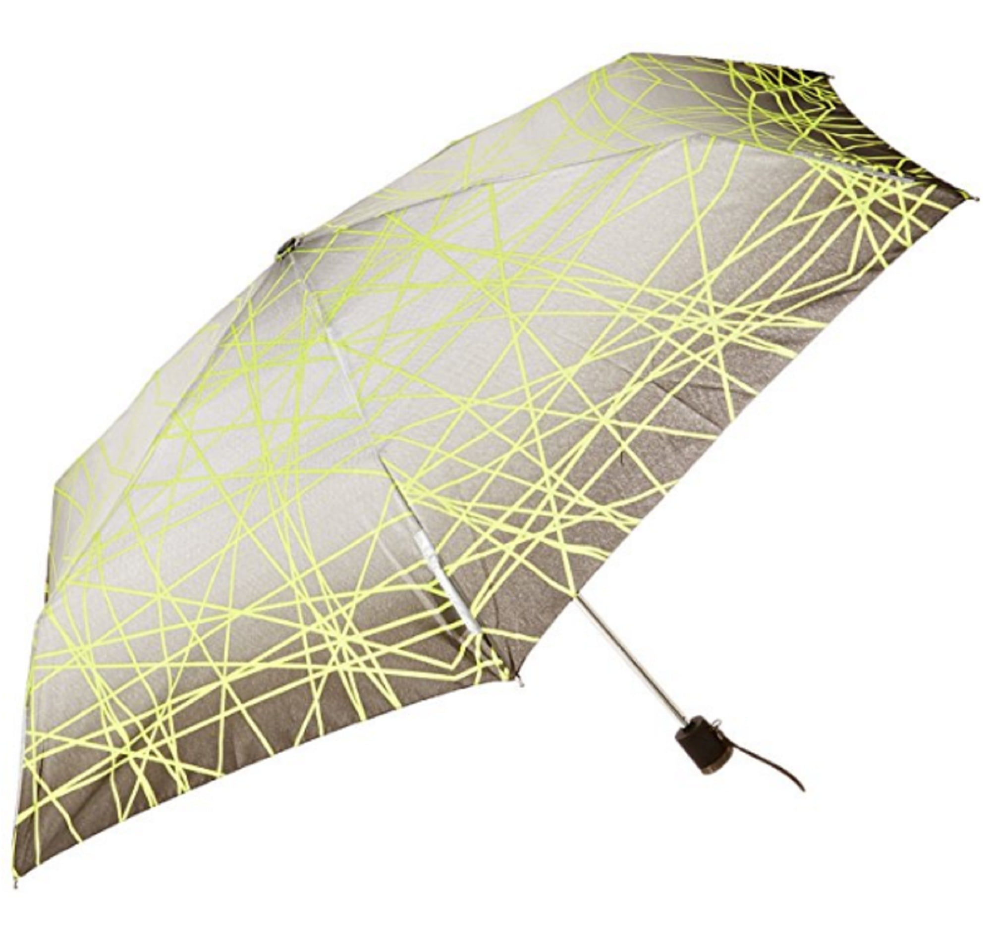 Totes Light N' Go Trekker Umbrella With Manual Open Grey/Green 39