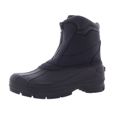 Totes Men's Cassel Waterproof Front Zip Winter Boots, Wide Width Available
