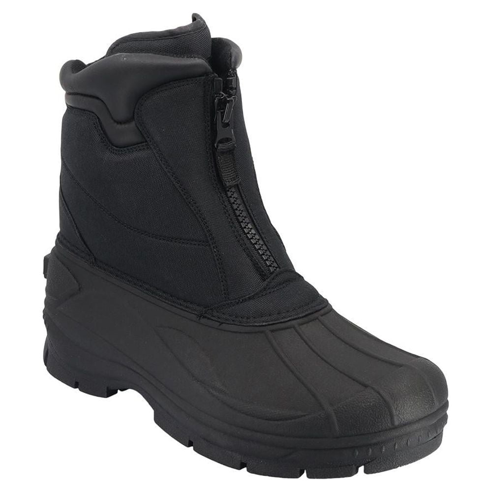 Totes Men's Cassel Waterproof Front Zip Winter Boots, Wide Width ...