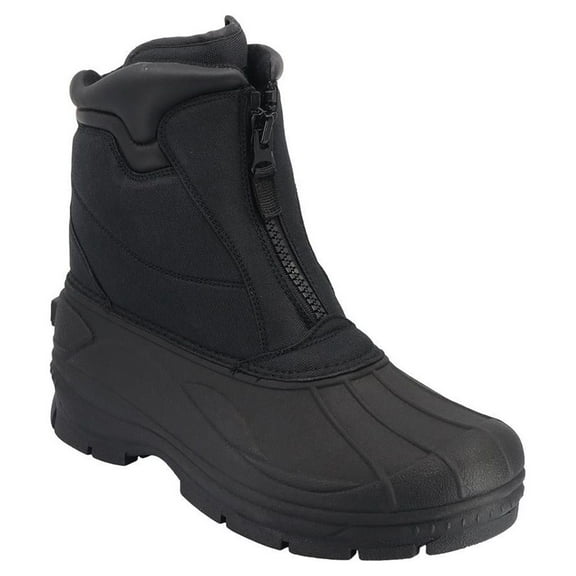 Totes Men's Cassel Waterproof Front Zip Winter Boots, Wide Width Available