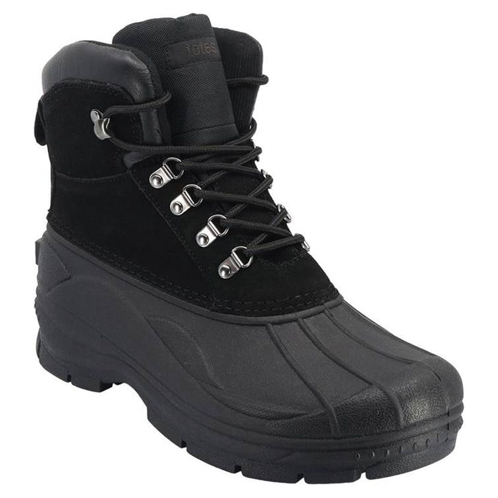 Totes Men's Glacier Waterproof Front Zip Winter Boots - Wide Width ...