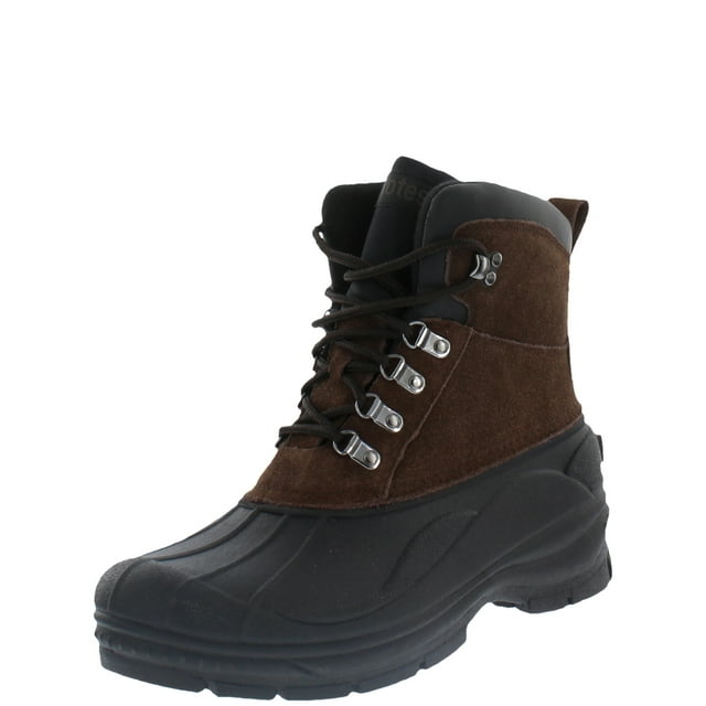 Totes Men's Glacier Waterproof Front Zip Winter Boots Wide Width