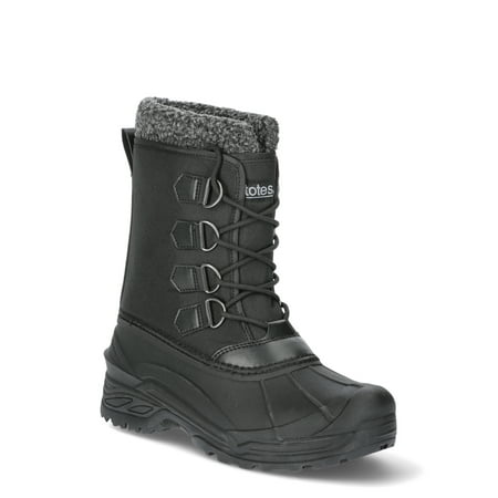 totes Men's Snowpack Snow Boots, Wide Width Available
