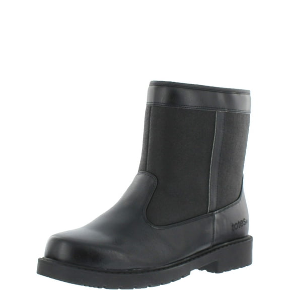 Totes Men's Stadium Waterproof Faux Fur Lined Snow Boot - Wide Width Available