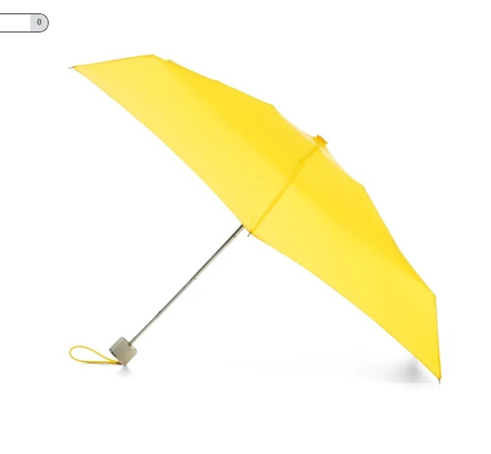 Totes Mini Manual Open Close Umbrella With Neverwet Lemonade 8407
